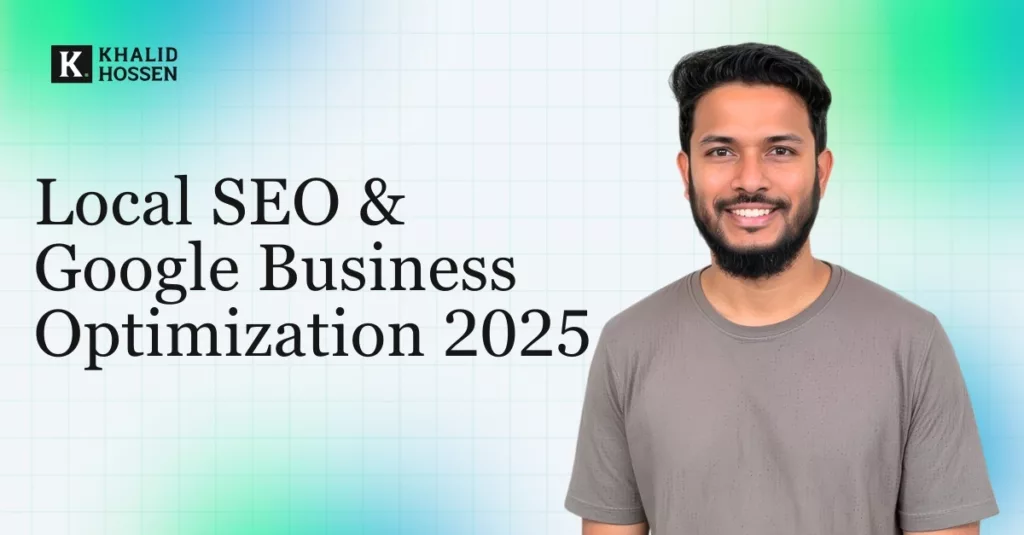 Feature image for a blog about local seo and google business optimization setup