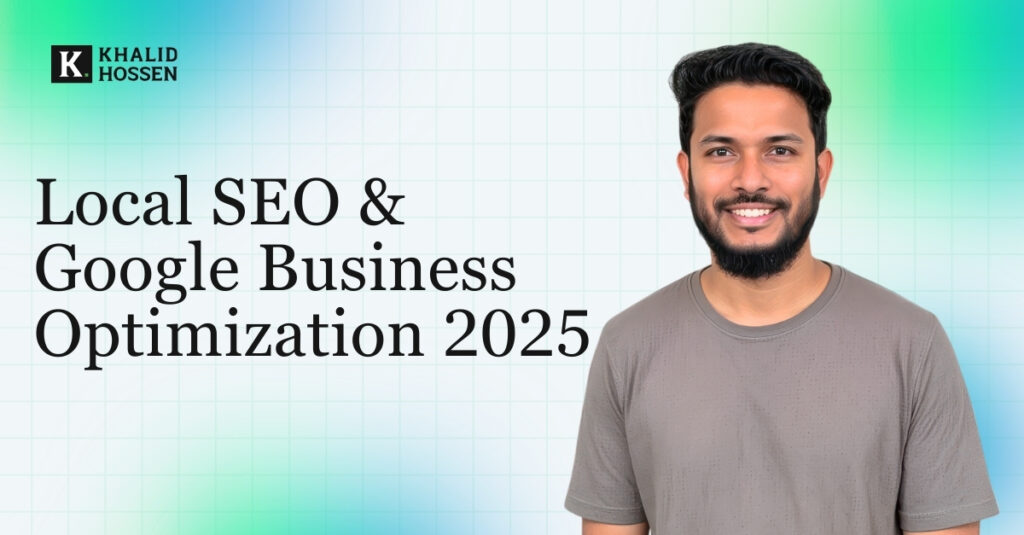 Feature image for a blog about local seo and google business optimization setup